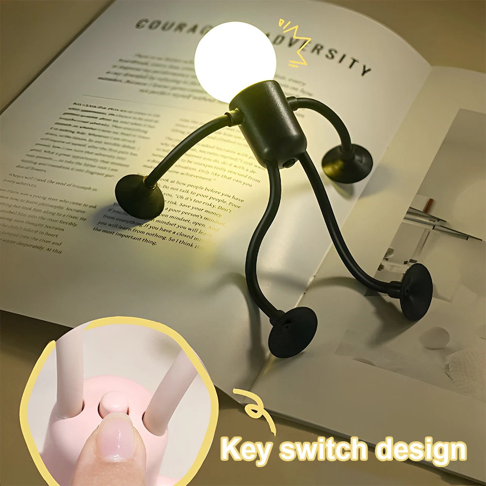 Bendable Cartoon Night Light with Suction Cup