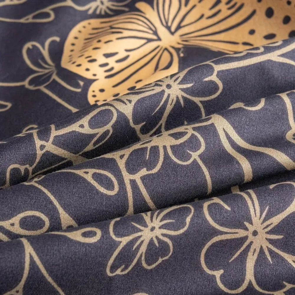 Midnight Butterfly Duvet Cover Set with Pillowcases