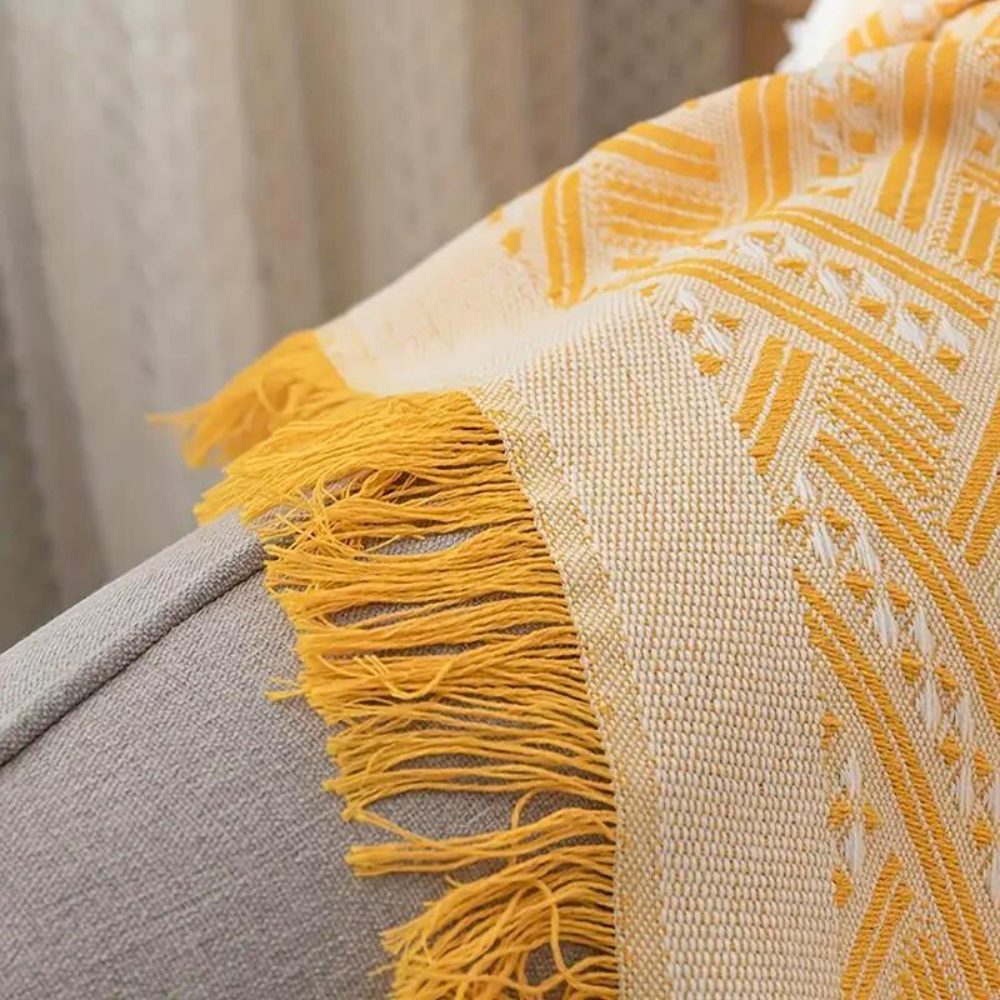 Vibrant Cotton Blend Picnic Mat for Outdoor Use