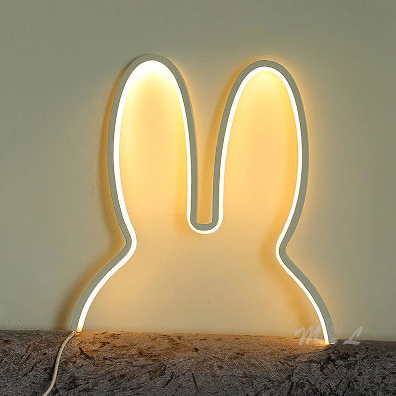 USB Rechargeable Color-Changing Bunny Night Light