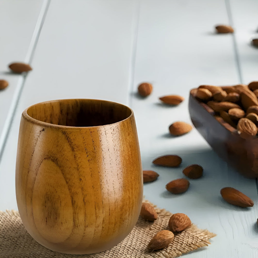 Handcrafted Eco-Friendly Wooden Tea Cup