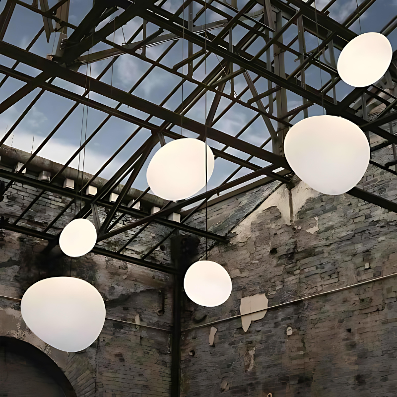 Glass Pebble Pendant Light - Modern Elegant Design