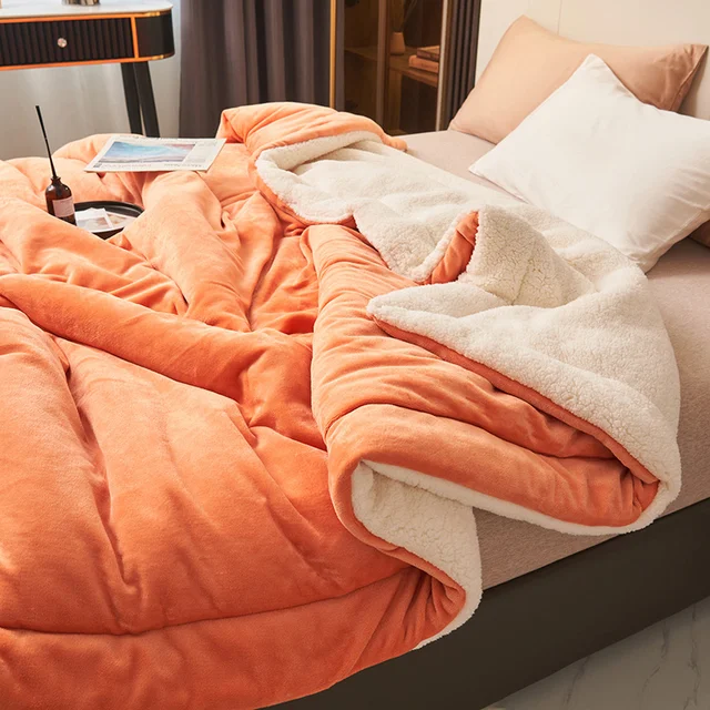Reversible Two-Tone Flannel Fleece Blanket