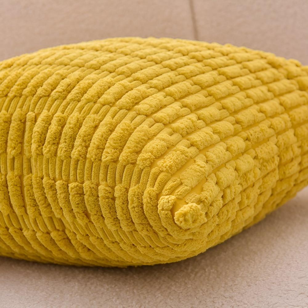Plush Ridged Polyester Cushion Covers