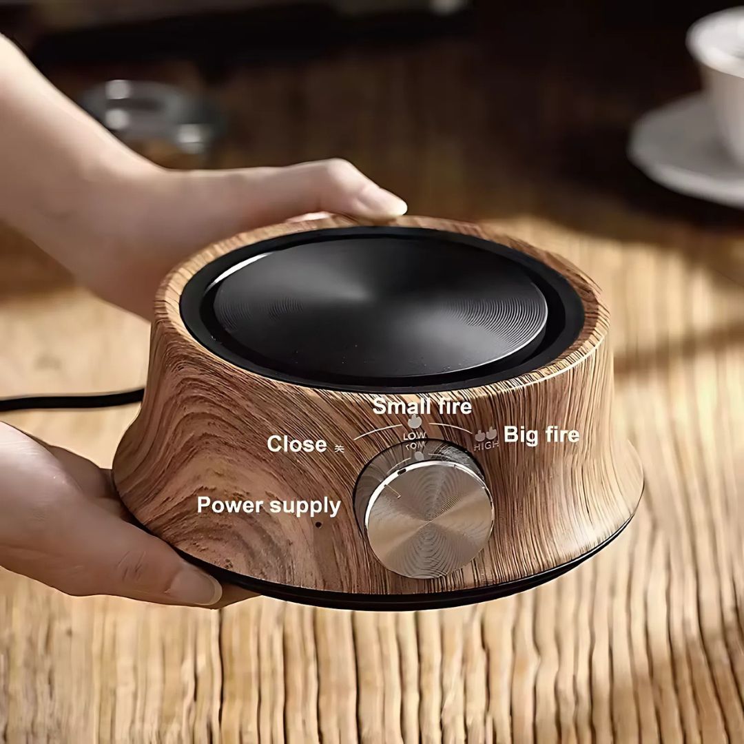 Compact Electric Hot Plate with Adjustable Temperature Control