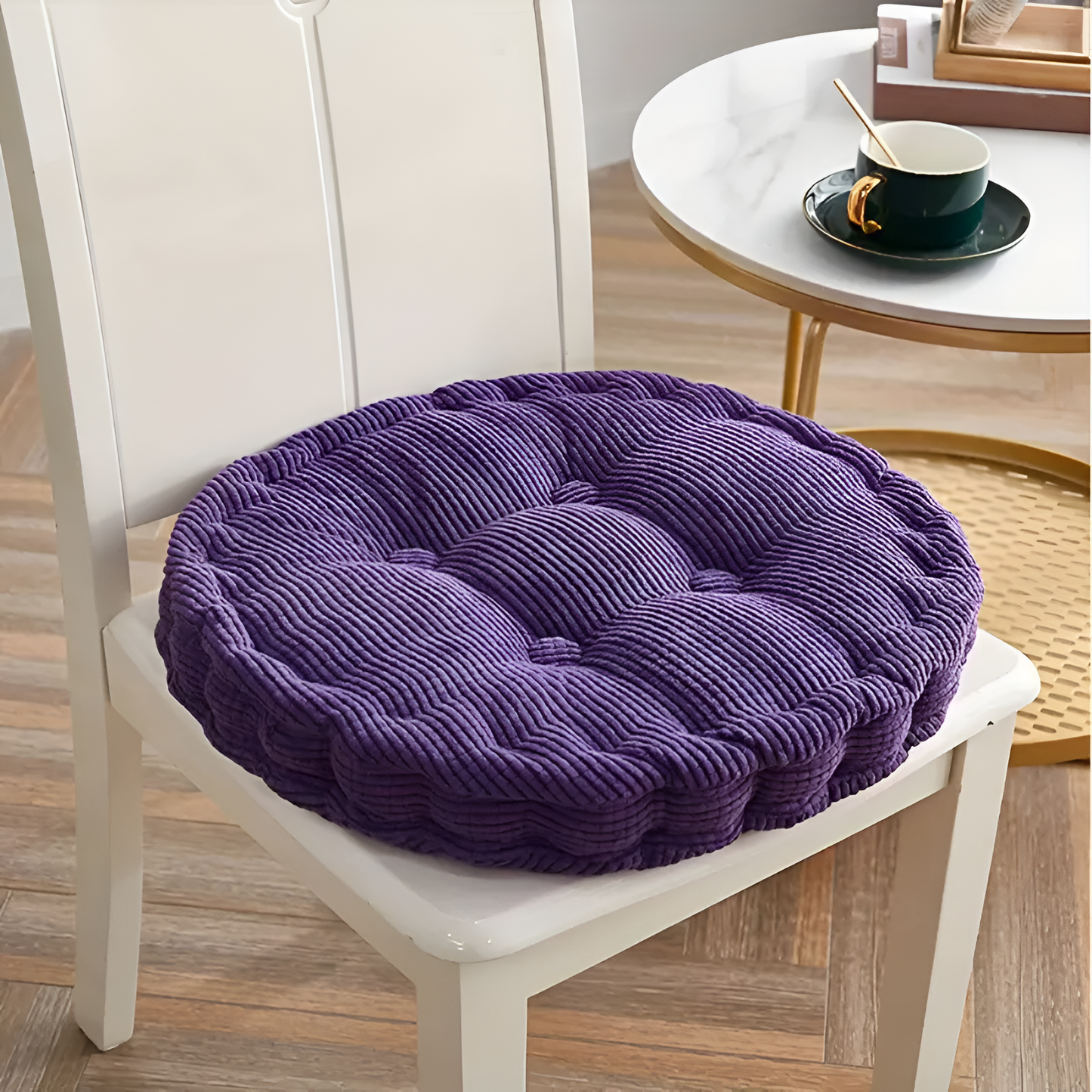 Stackable Soft Corduroy Chair Cushions