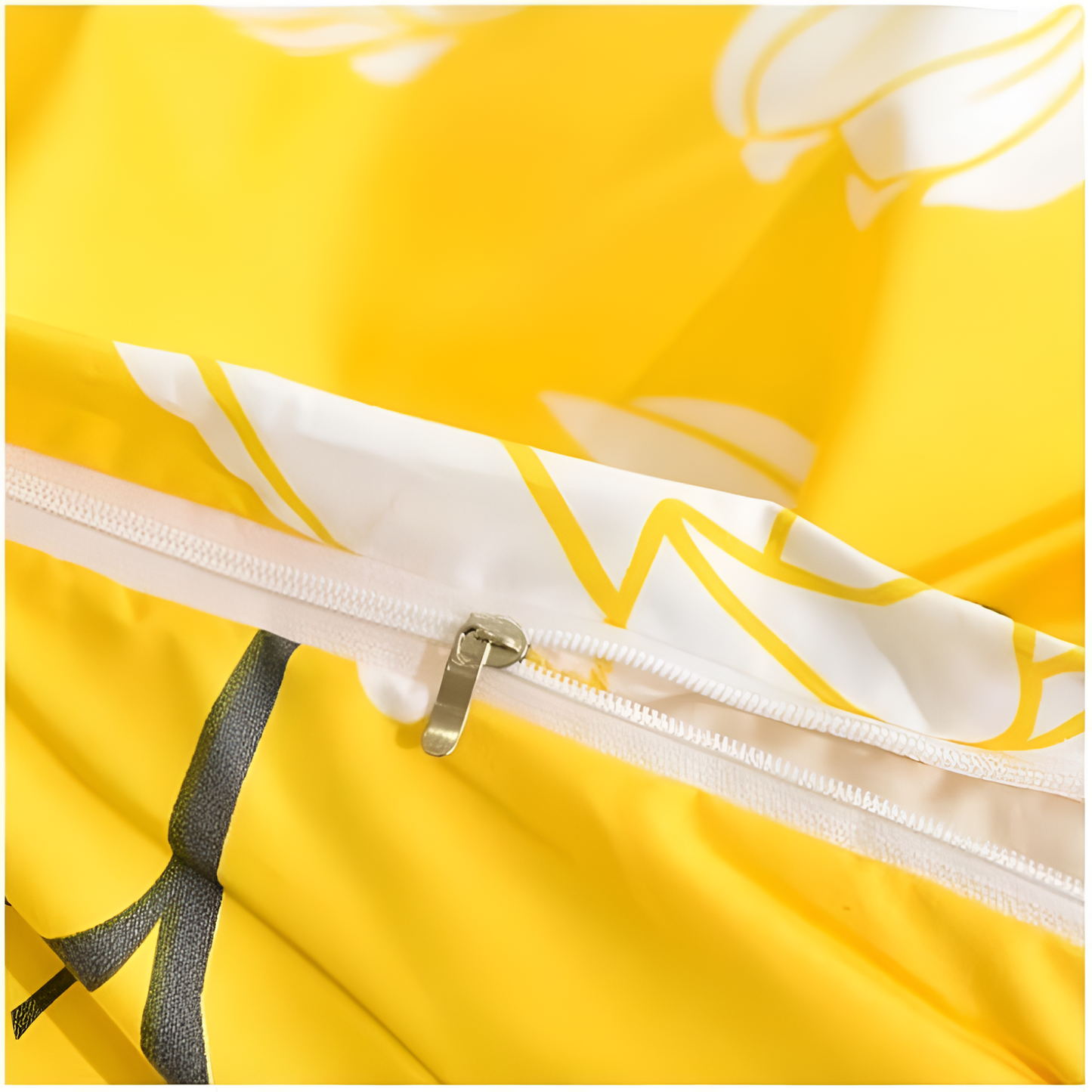 Yellow Blossom 3-Piece Microfiber Duvet Cover Set