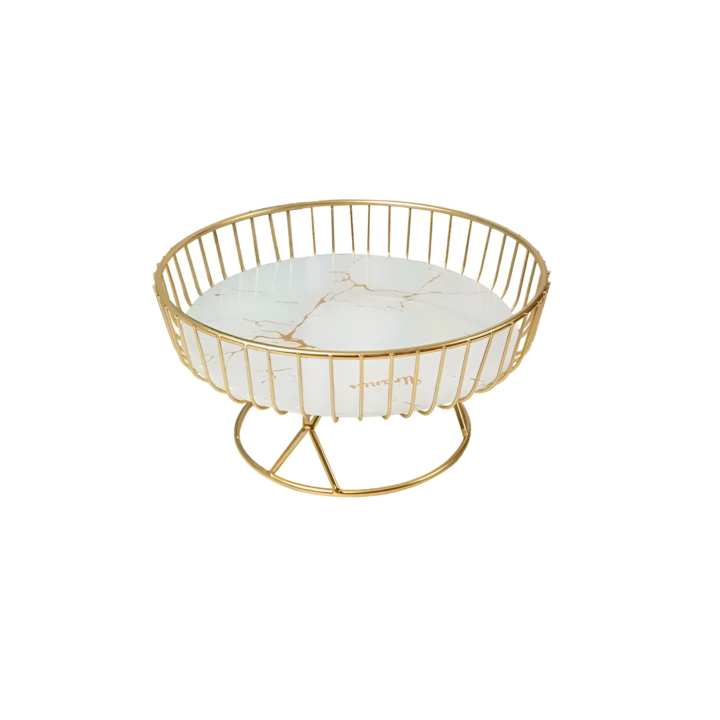 Luxury Handmade Marble Serving Tray with Gold Handles