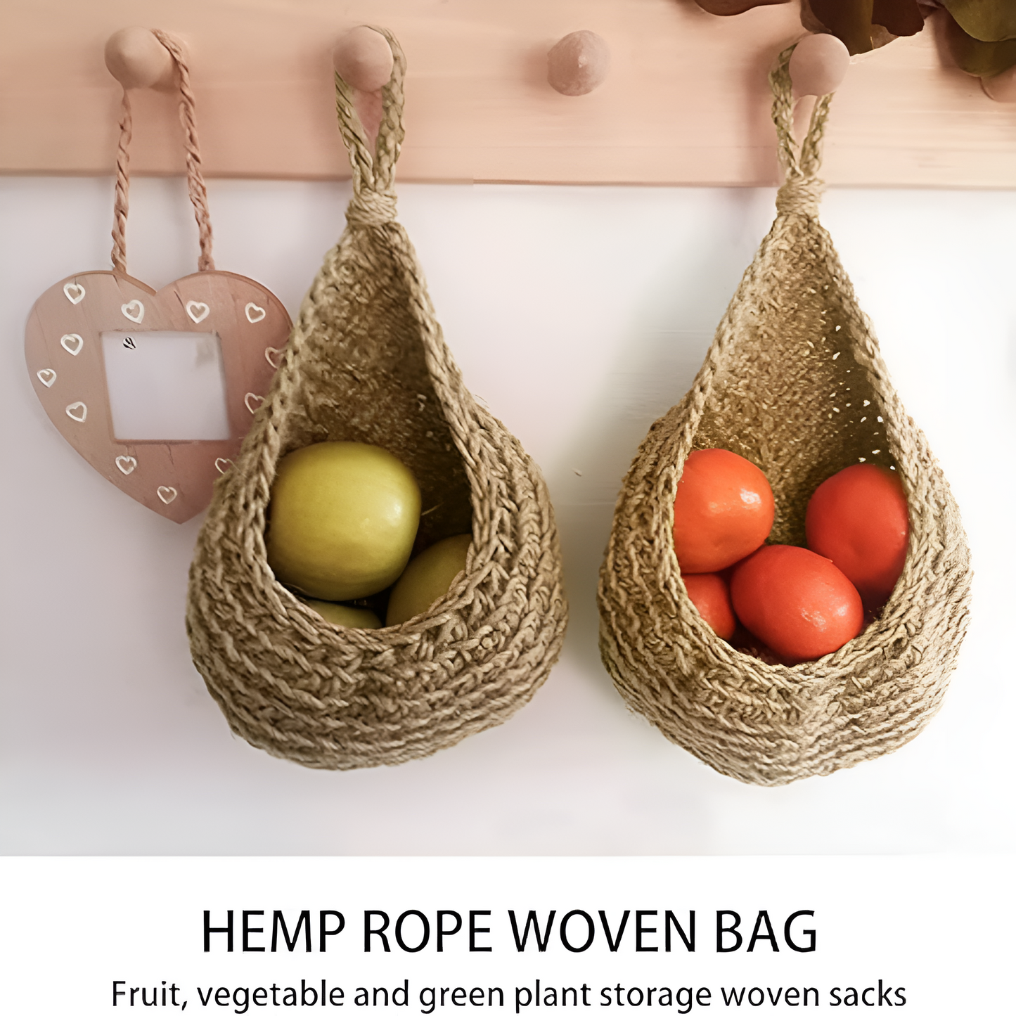Handwoven Eco-Friendly Boho Hanging Basket
