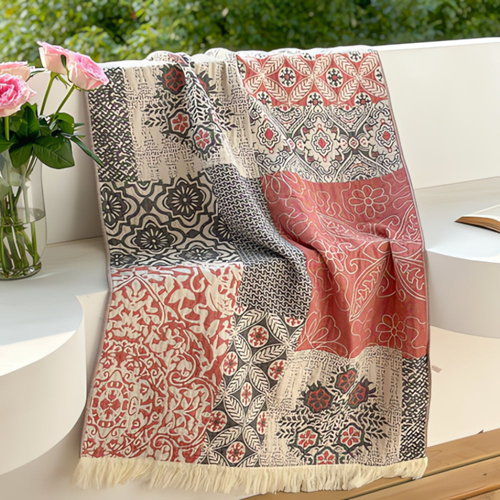 Midnight Swirls Soft Cotton Bath Towel