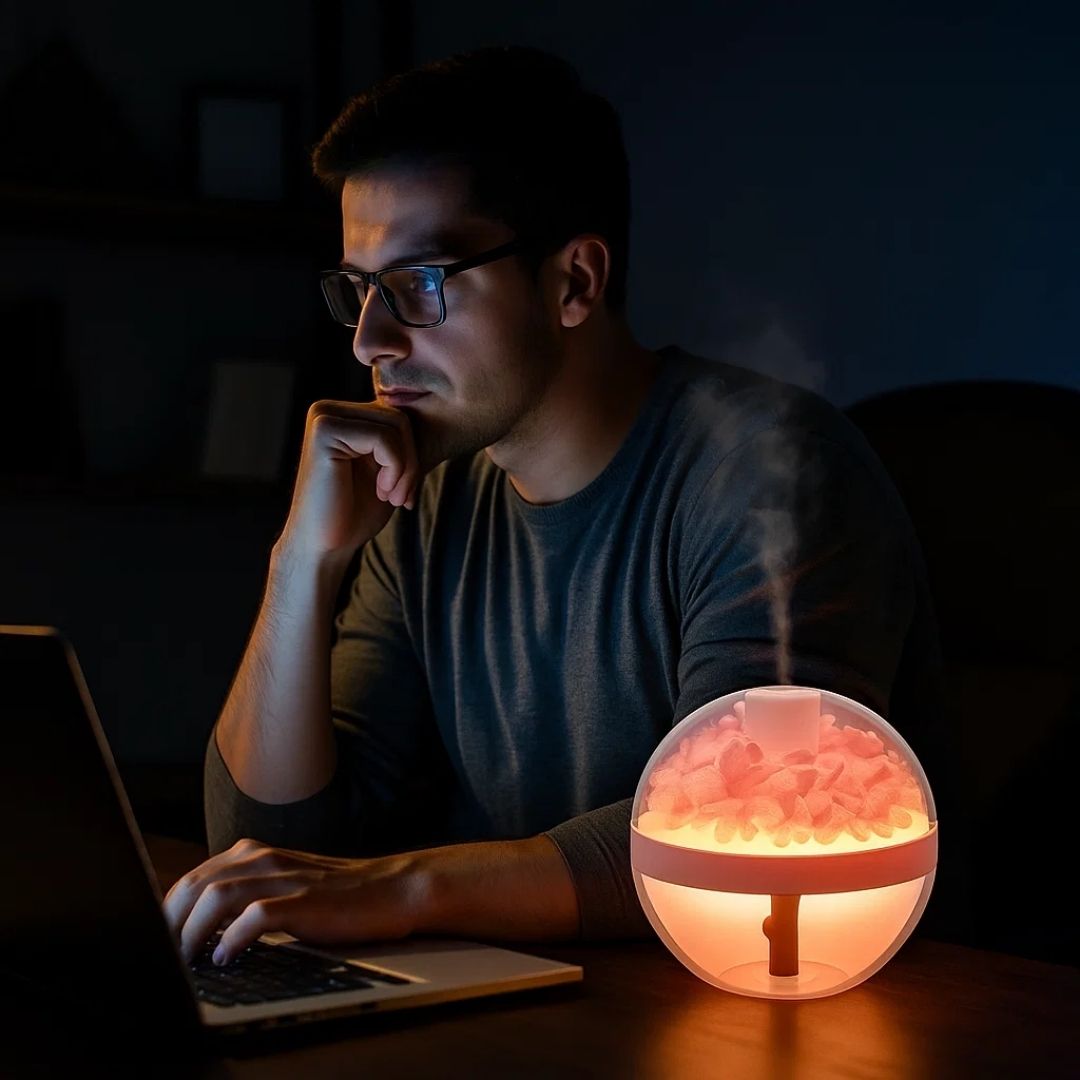 Ultrasonic Essential Oil Diffuser Humidifier with LED Night Light