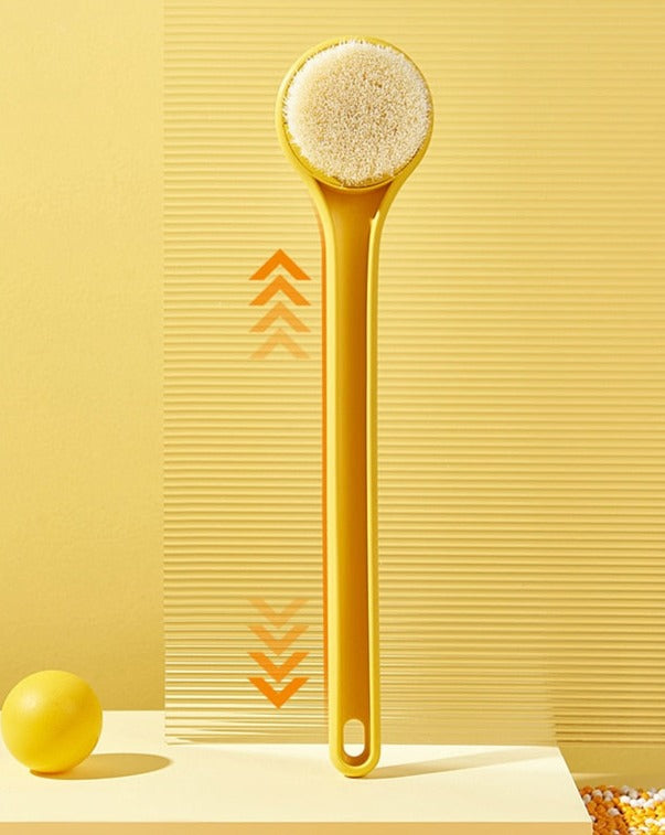 Long Handle Soft Bristle Bath Brush for Body Cleansing