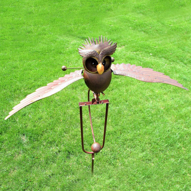 Metal Eagle Windmill Garden Art Decor