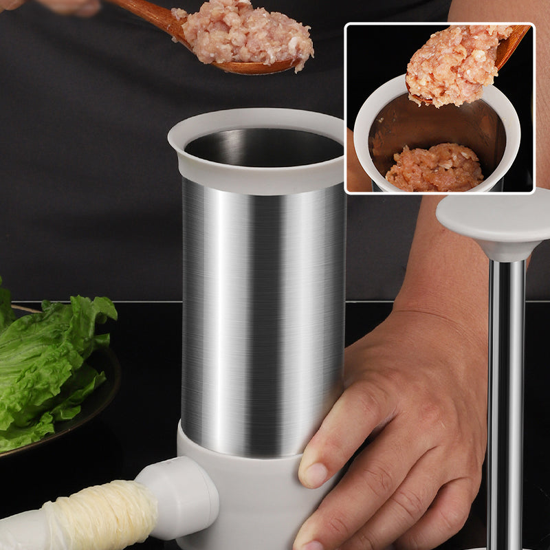 Stainless Steel Sausage Filler with 4 Nozzles