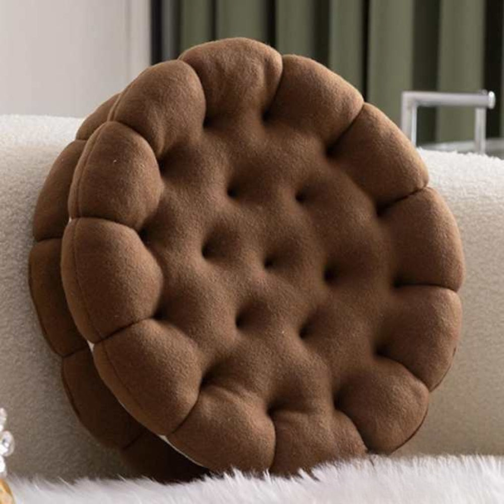 Cookie-Inspired Plush Cushion