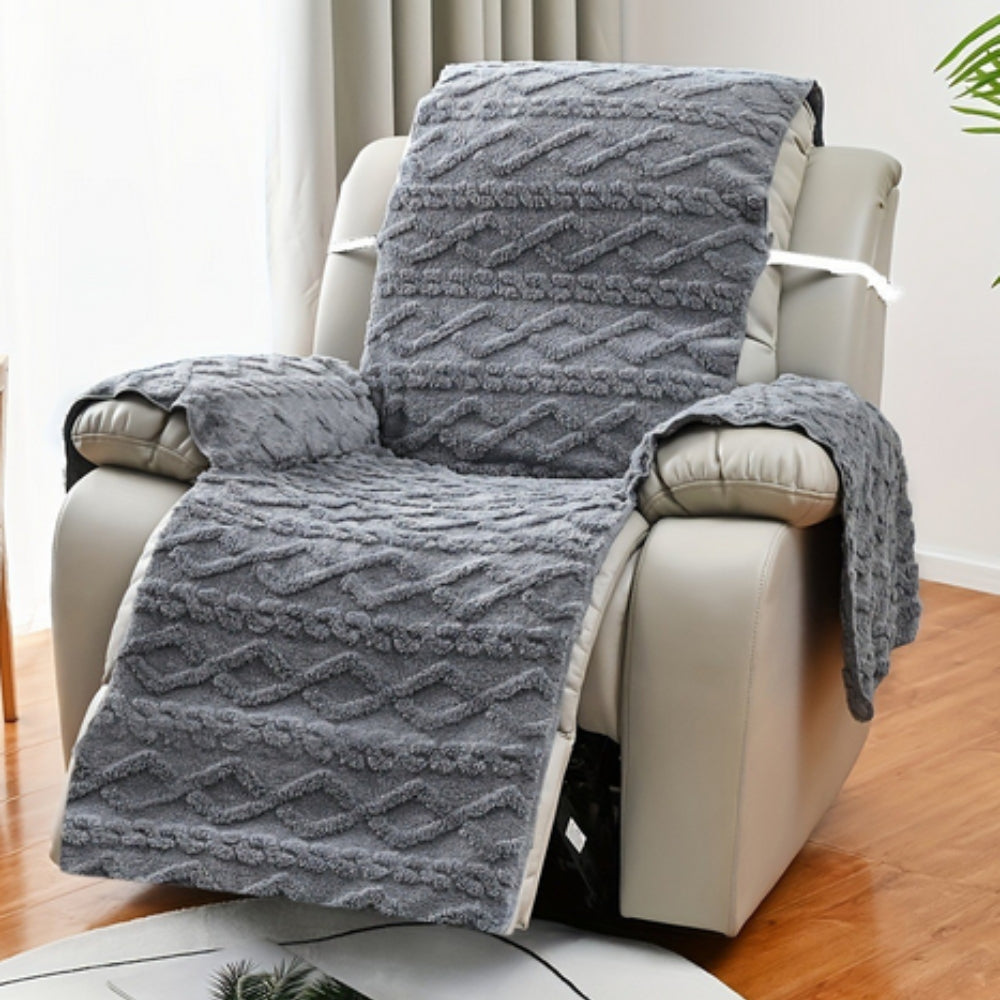 Quilted Diamond Pattern Recliner Slipcover