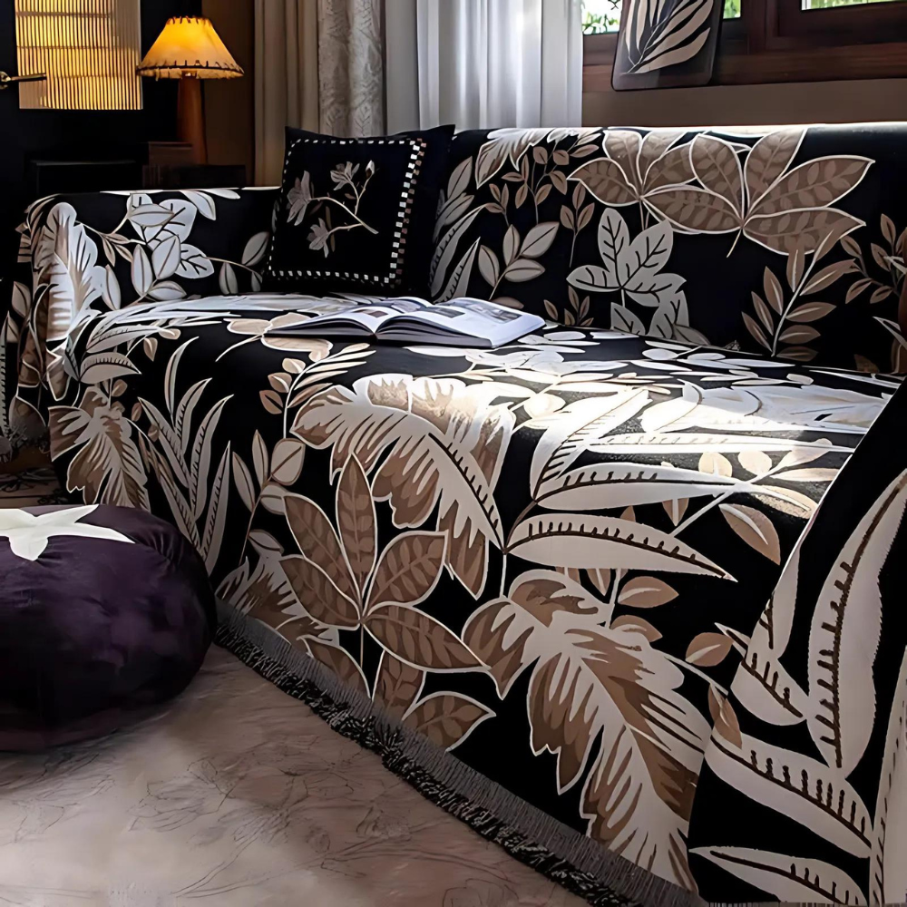 Chenille Vintage Tassel Sofa Cover