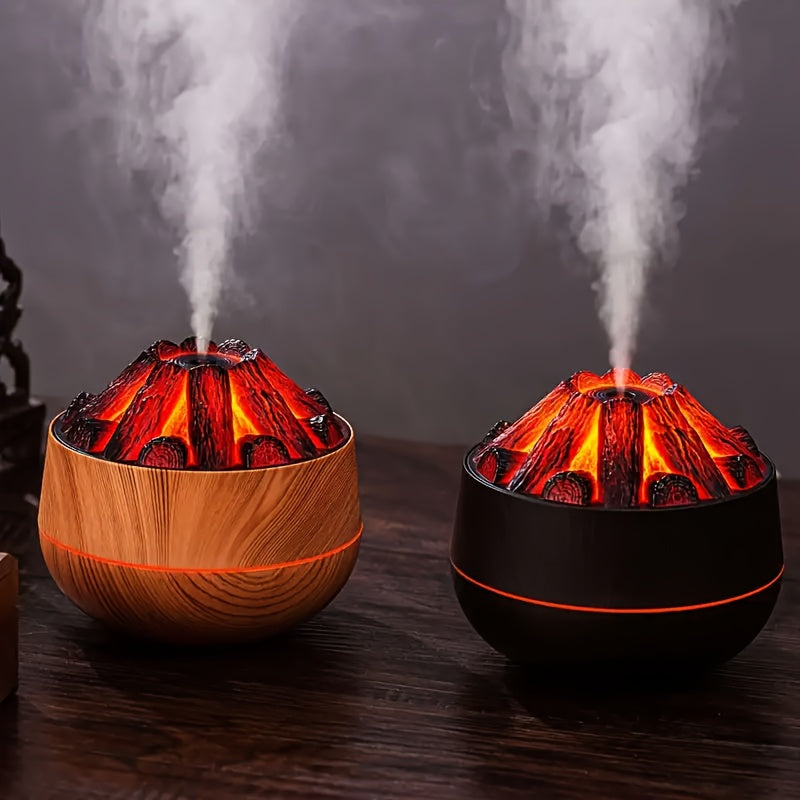 Mini Charcoal Fire Humidifier with Realistic Flame Effect
