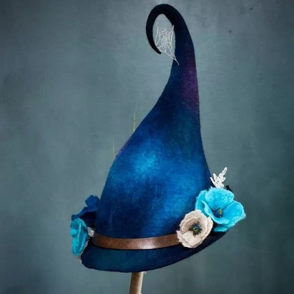 Handmade Felt Witch Hat for Halloween Party