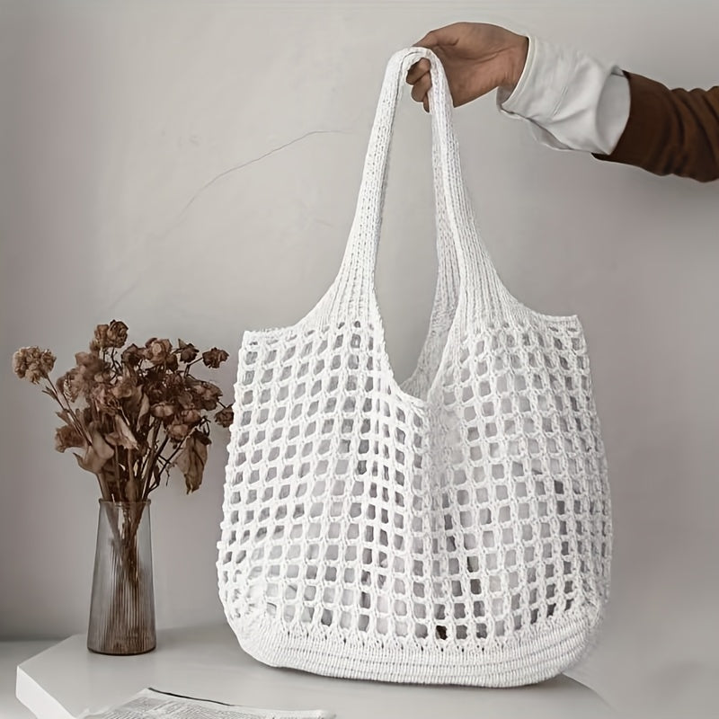 Large Open Mesh Beach Tote Bag for Women