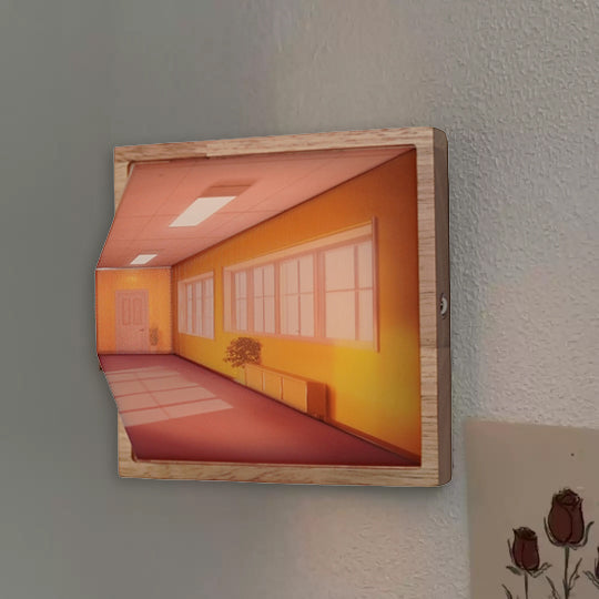 3D Optical Illusion Wall Lamp with Night Light