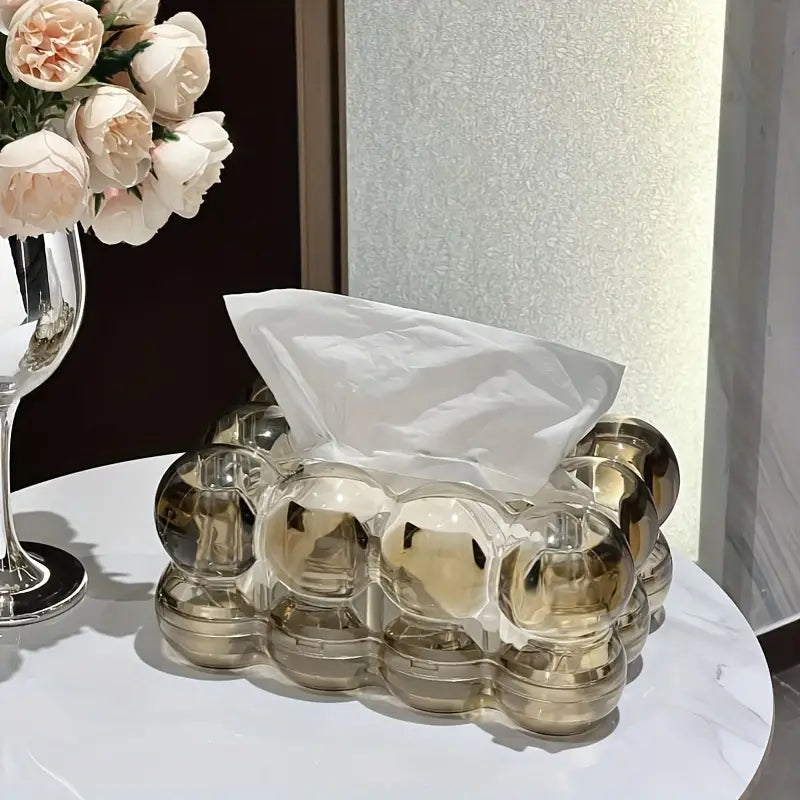 Artistic Acrylic Tissue Box with Modern Design