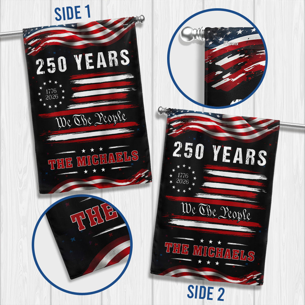 Personalized 250-Year Semiquincentennial American Flag Decor