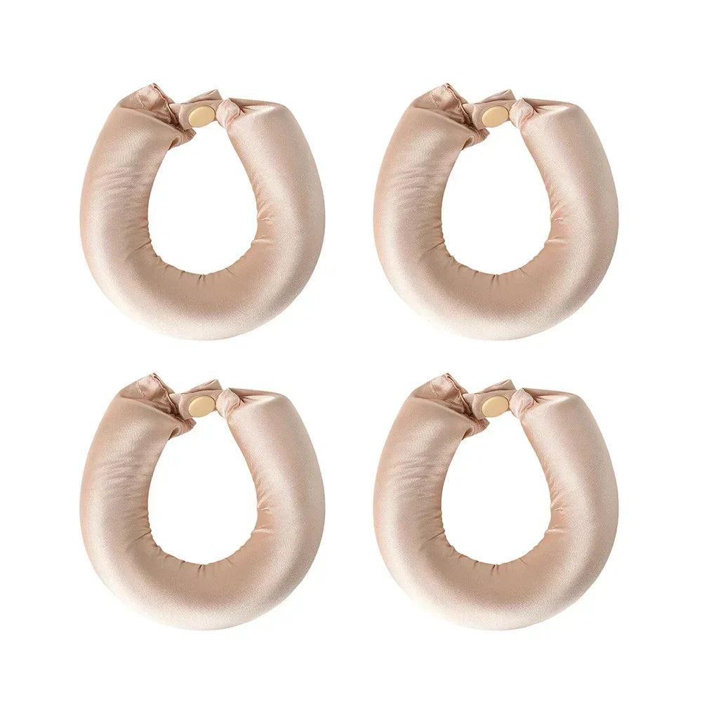 Vegan Satin Heatless Hair Curler Headband