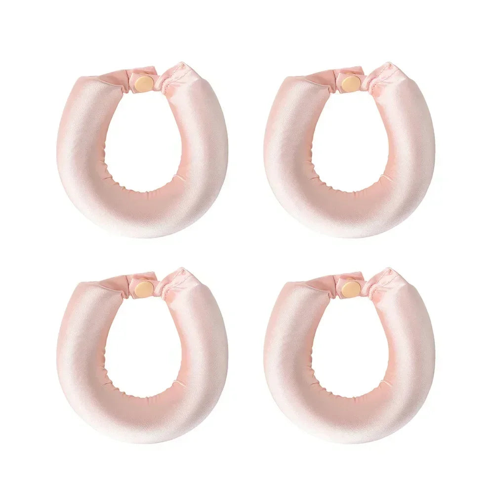 Vegan Satin Heatless Hair Curler Headband