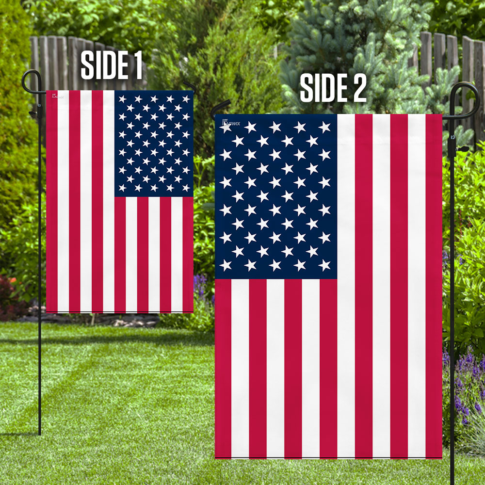 Double-Sided American Flag - Durable Canvas Patriotic Flag for House & Garden