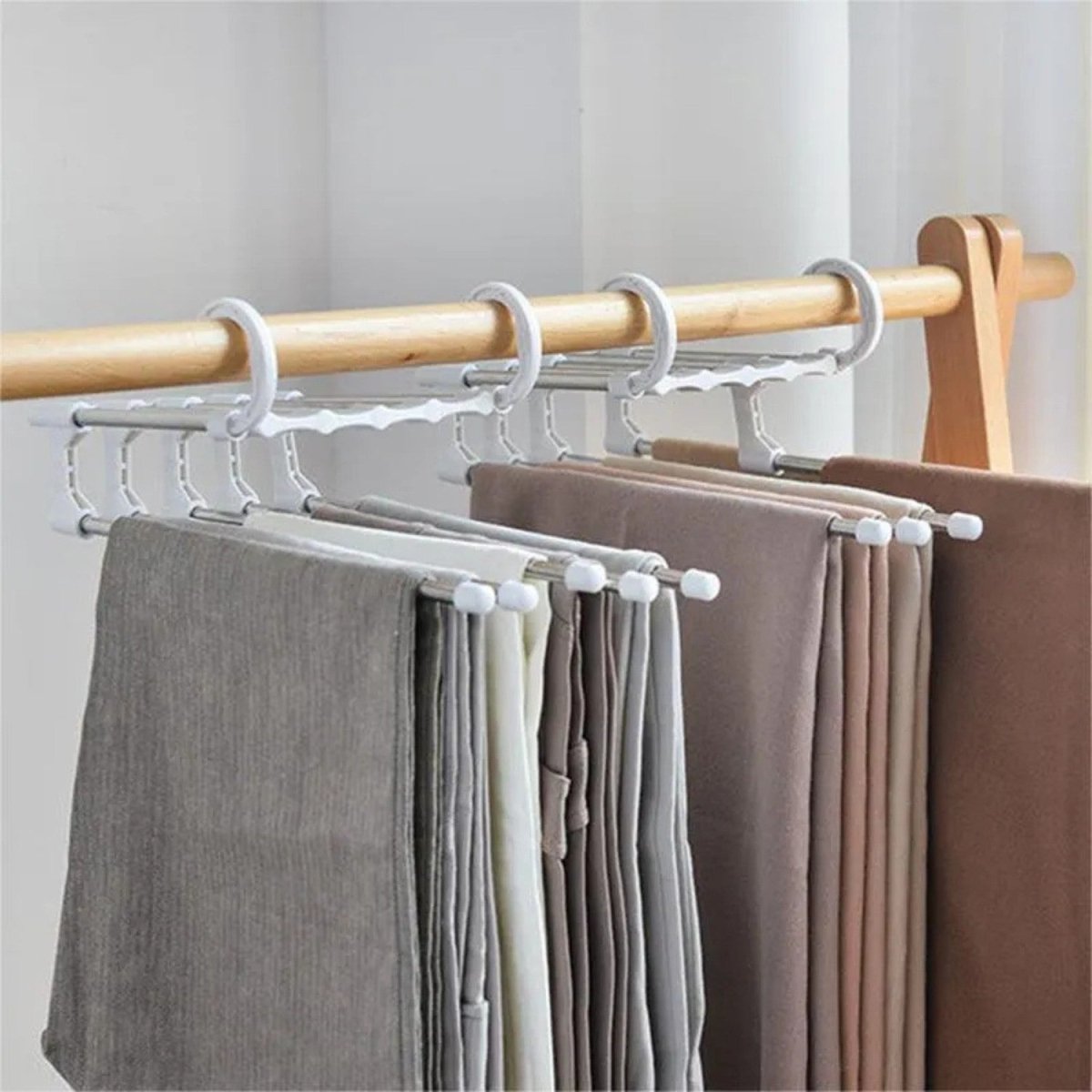 5-in-1 Foldable Space-Saving Clothes Hanger