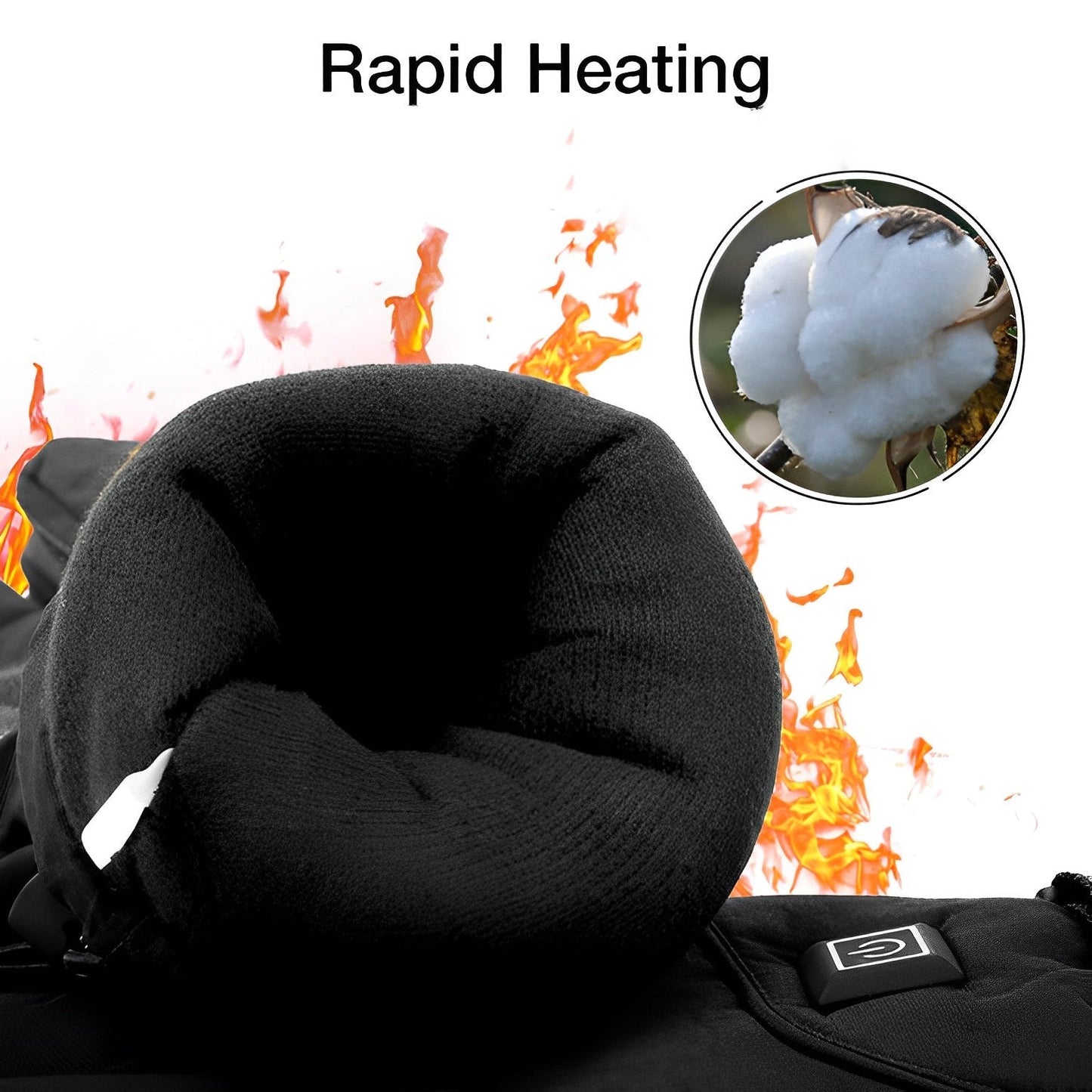 Electric Heated Gloves with 3 Heat Settings Waterproof Winter Hand Warmers