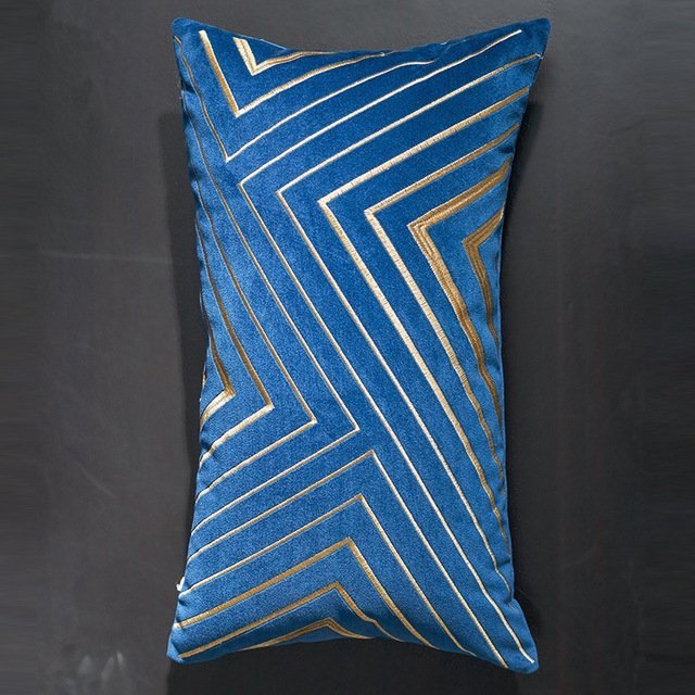 Luxurious Velvet Geometric Pillowcases - Elegant Home Decor