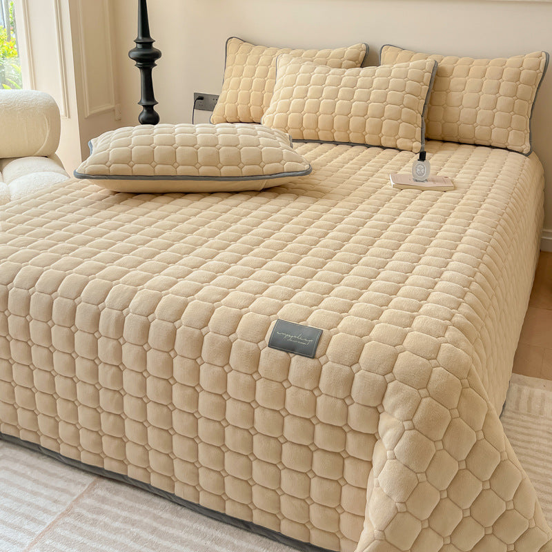 Plush Square Textured Throw Blanket – Soft Cozy Sofa and Bed Cover