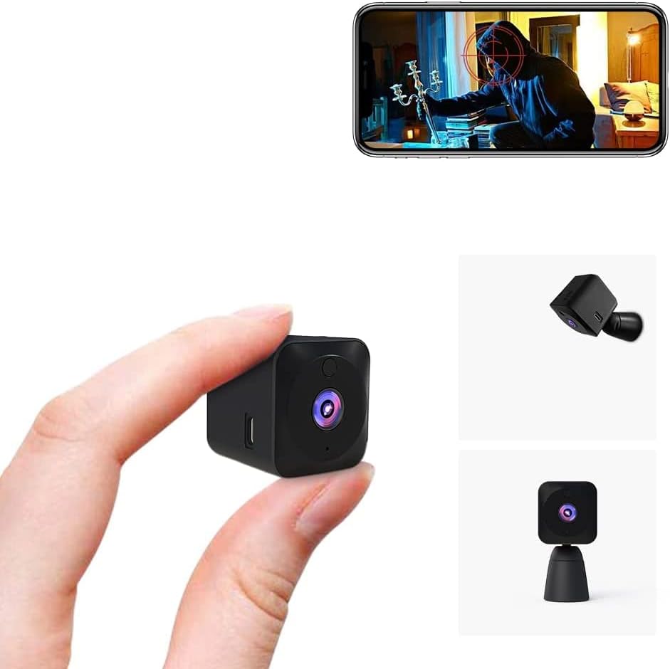 4K WiFi Mini Security Camera with Night Vision and Motion Alerts