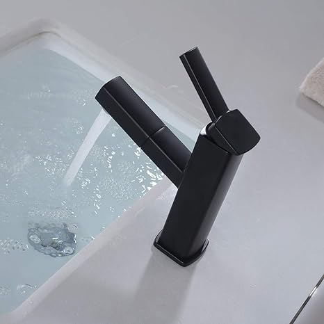 Pull-Out Single-Handle Bathtub Faucet with Swiveling Spout