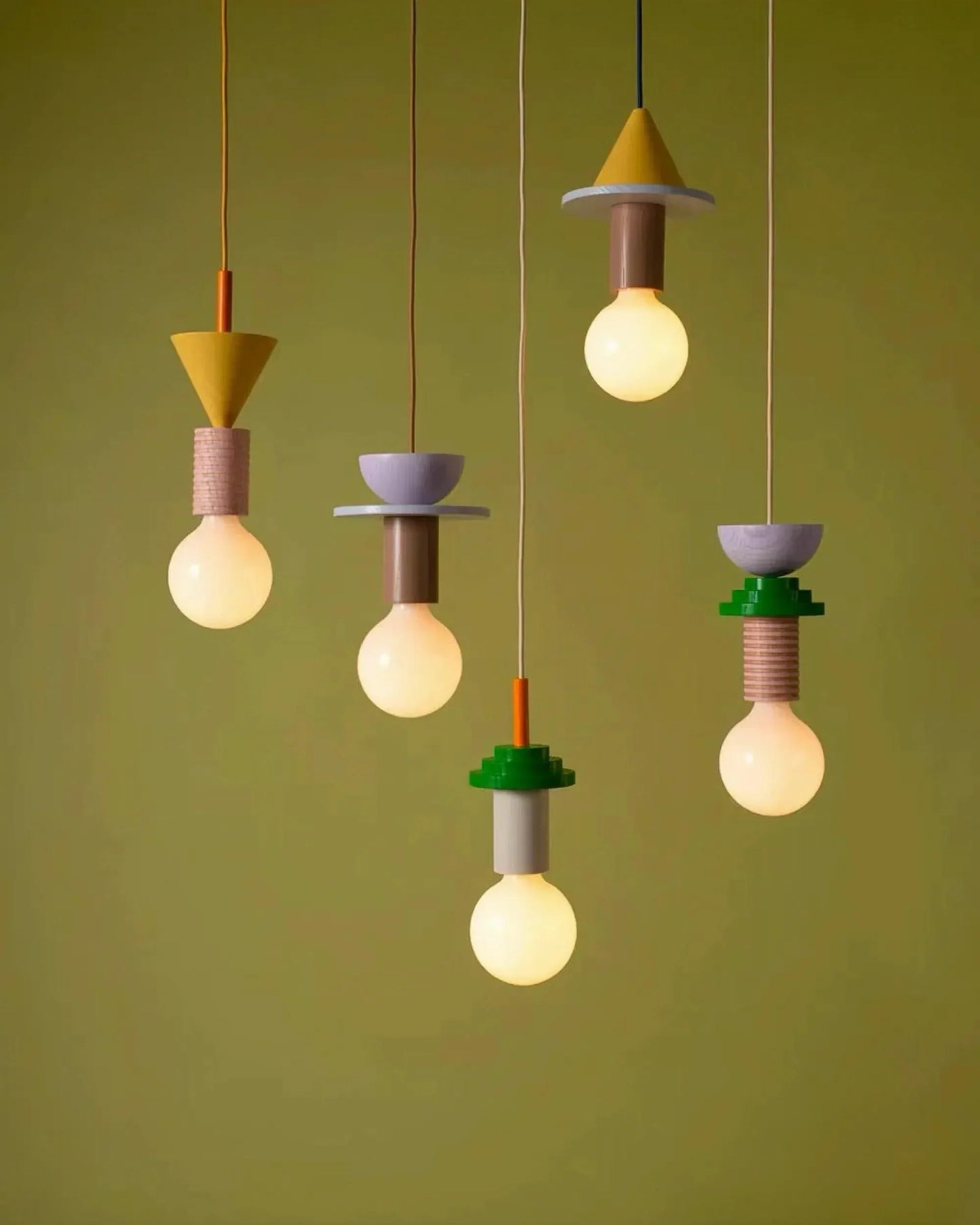 Geometric Memphis Chandelier - Designer Elegance