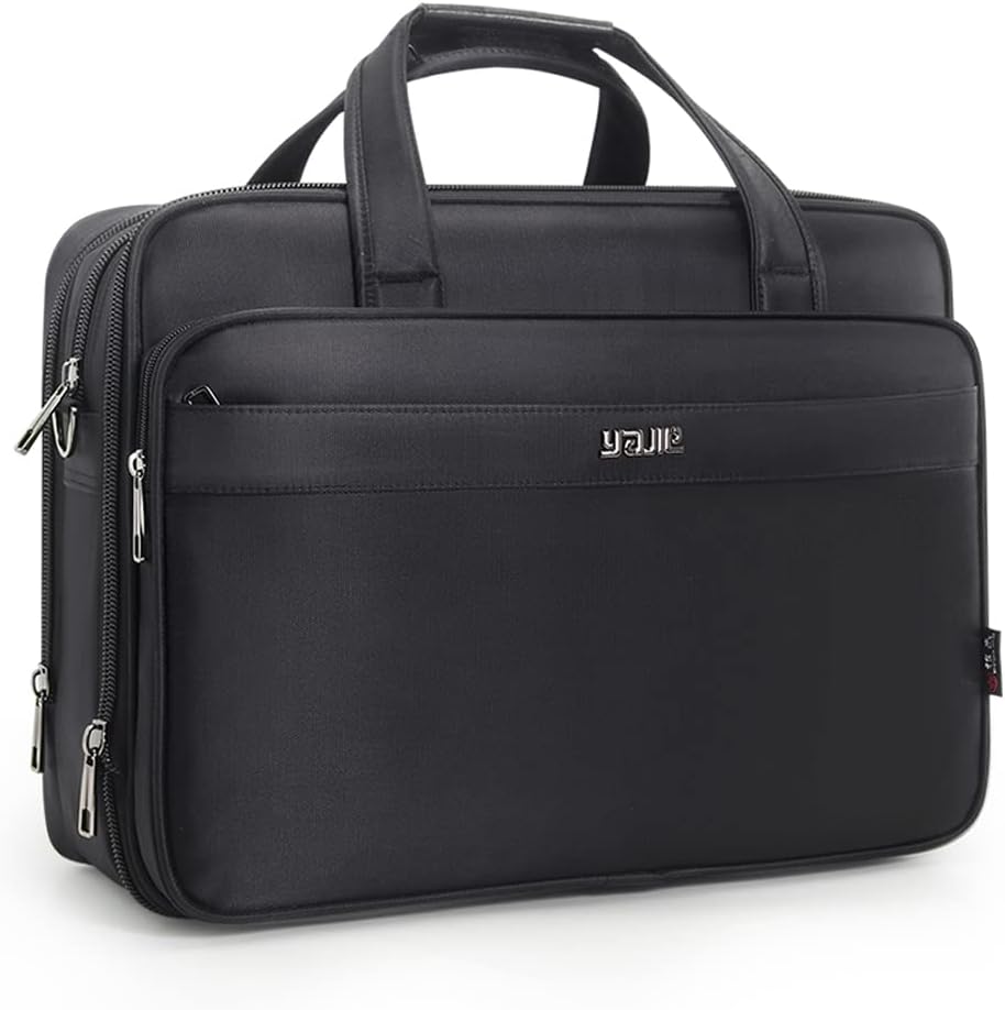 Men's Canvas Laptop Tote Bag for 17" and 19" Laptops