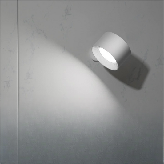 Rechargeable LED Wall Lamp with Touch Control, 3 Color Temperatures, 360° Rotatable Magnetic Ball