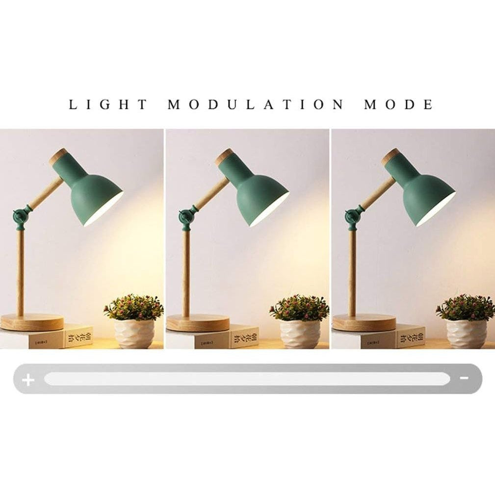 Adjustable Wooden Table Lamp in Nordic Style