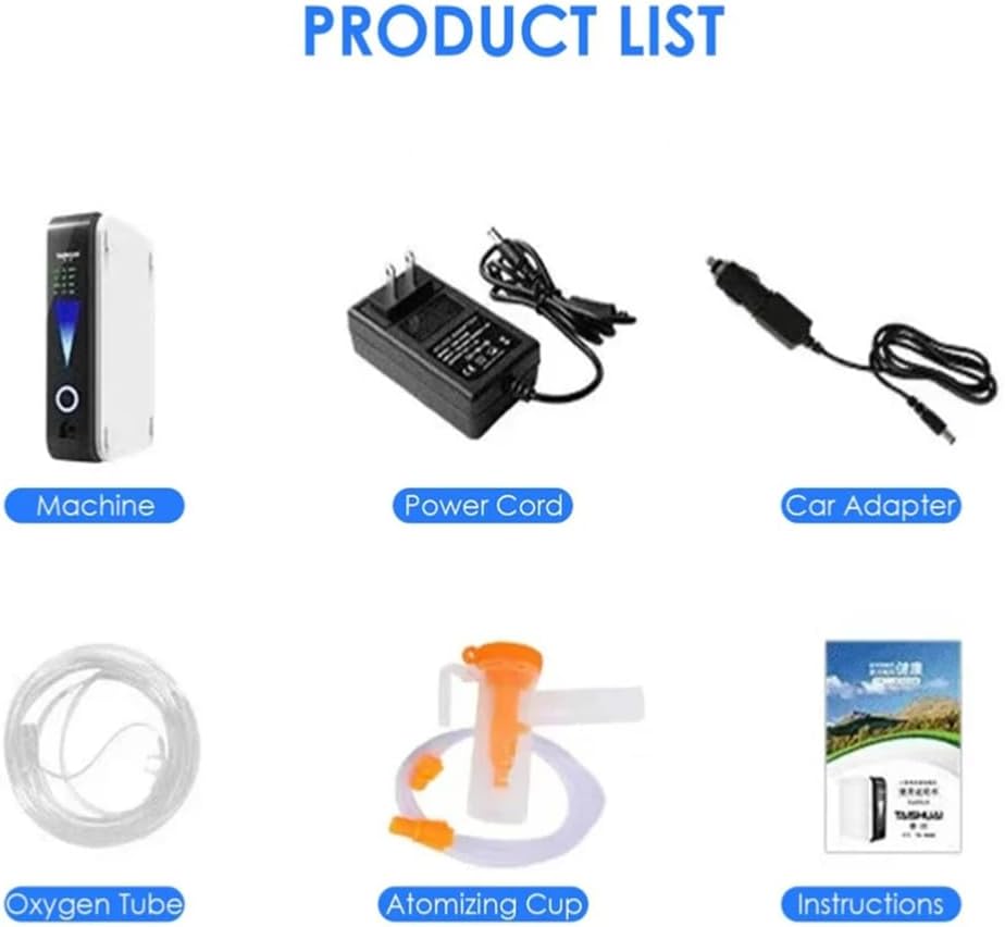 Portable Oxygen Concentrator with Adjustable Flow and Quiet Operation