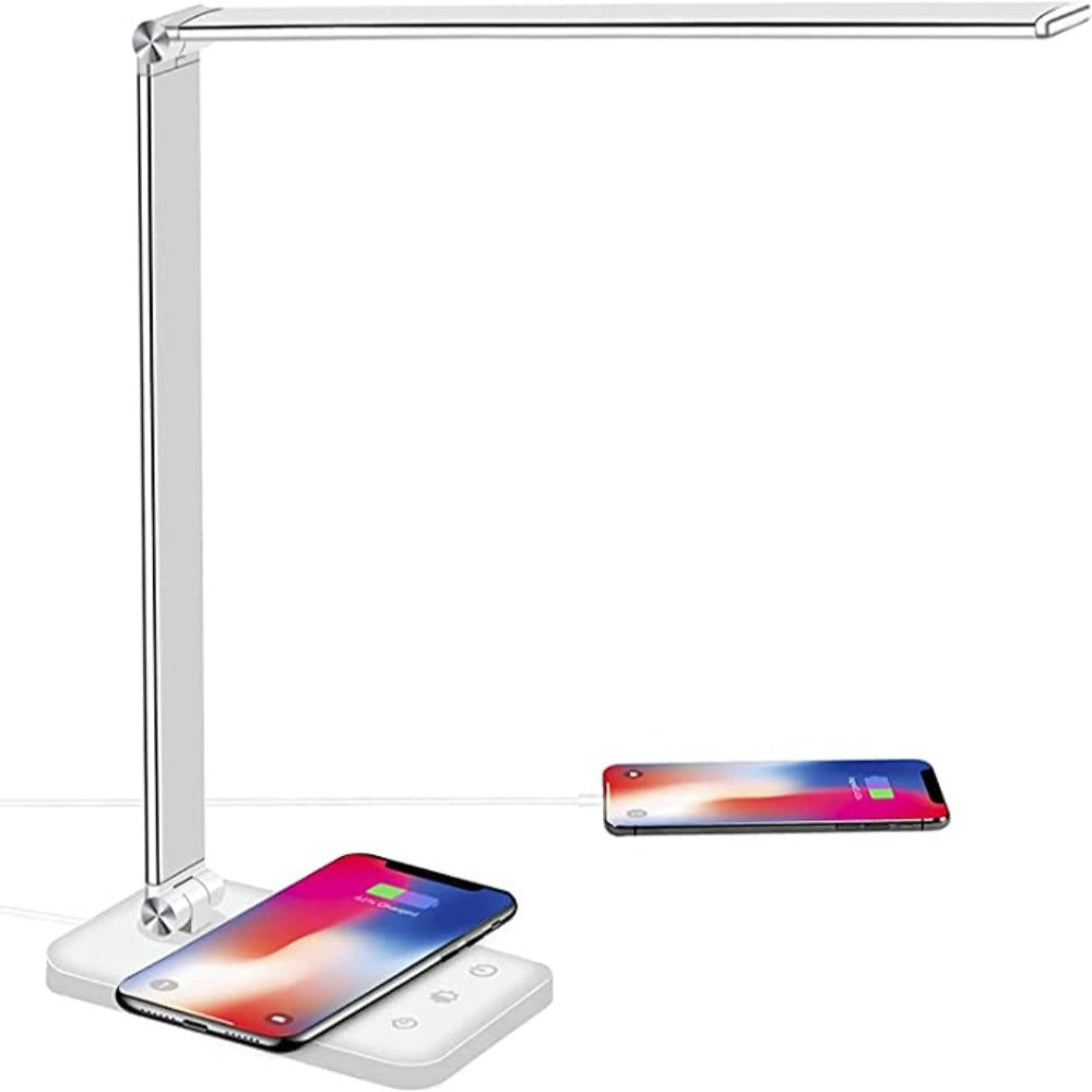 LED Desk Lamp with USB Charging, 5 Brightness Levels and Touch Control