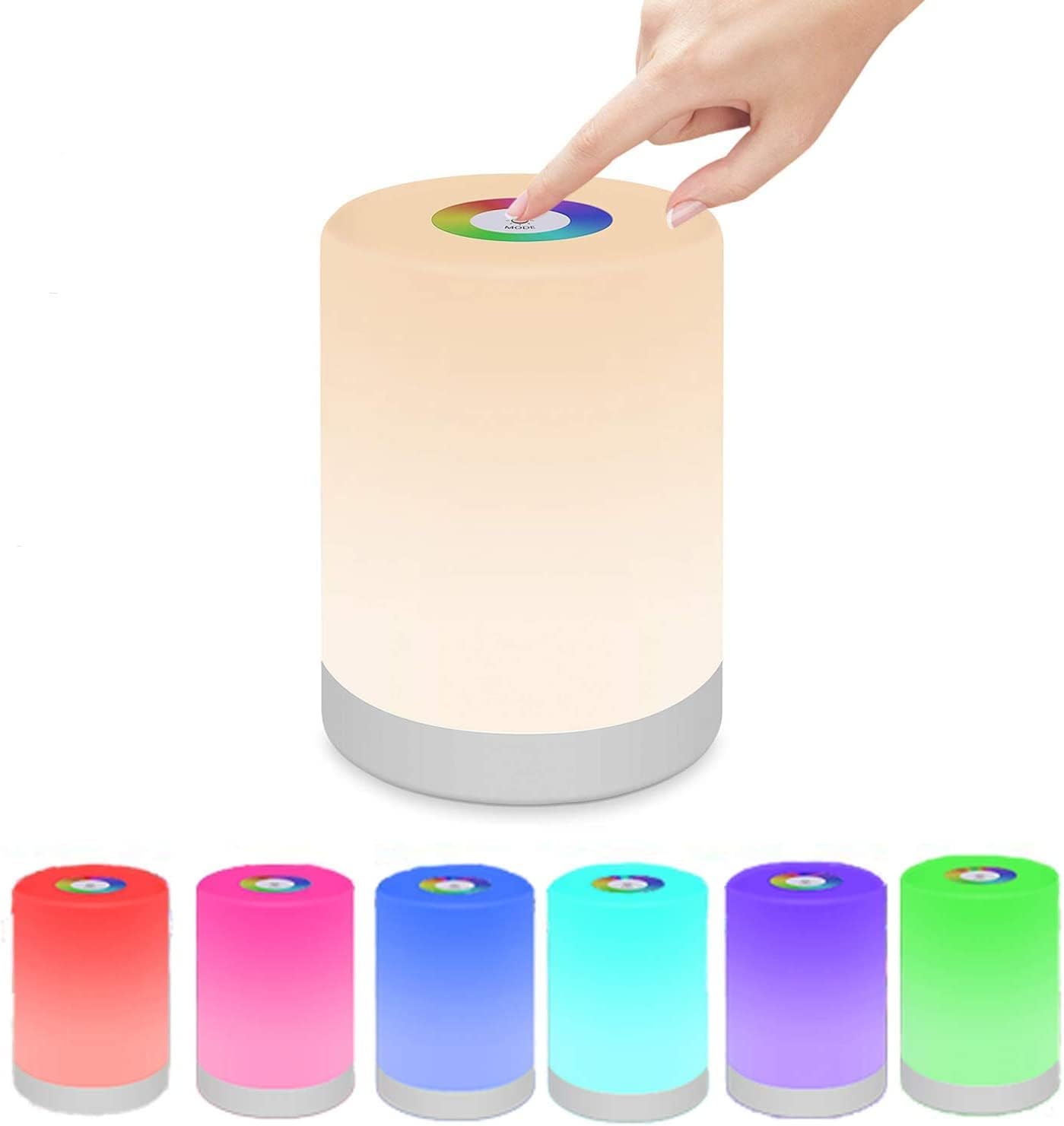 Dimmable Color Changing LED Table Lamp with Touch Control
