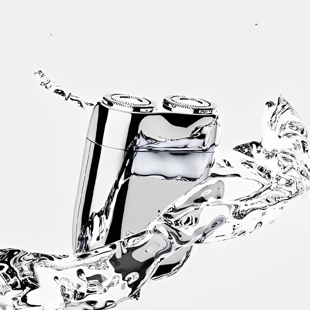 Dual Rotary Waterproof Electric Shaver with Quick Charge