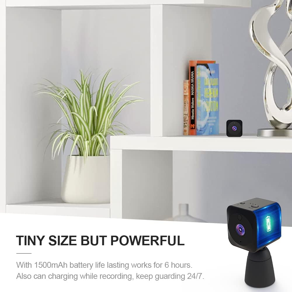 4K WiFi Mini Security Camera with Night Vision and Motion Alerts