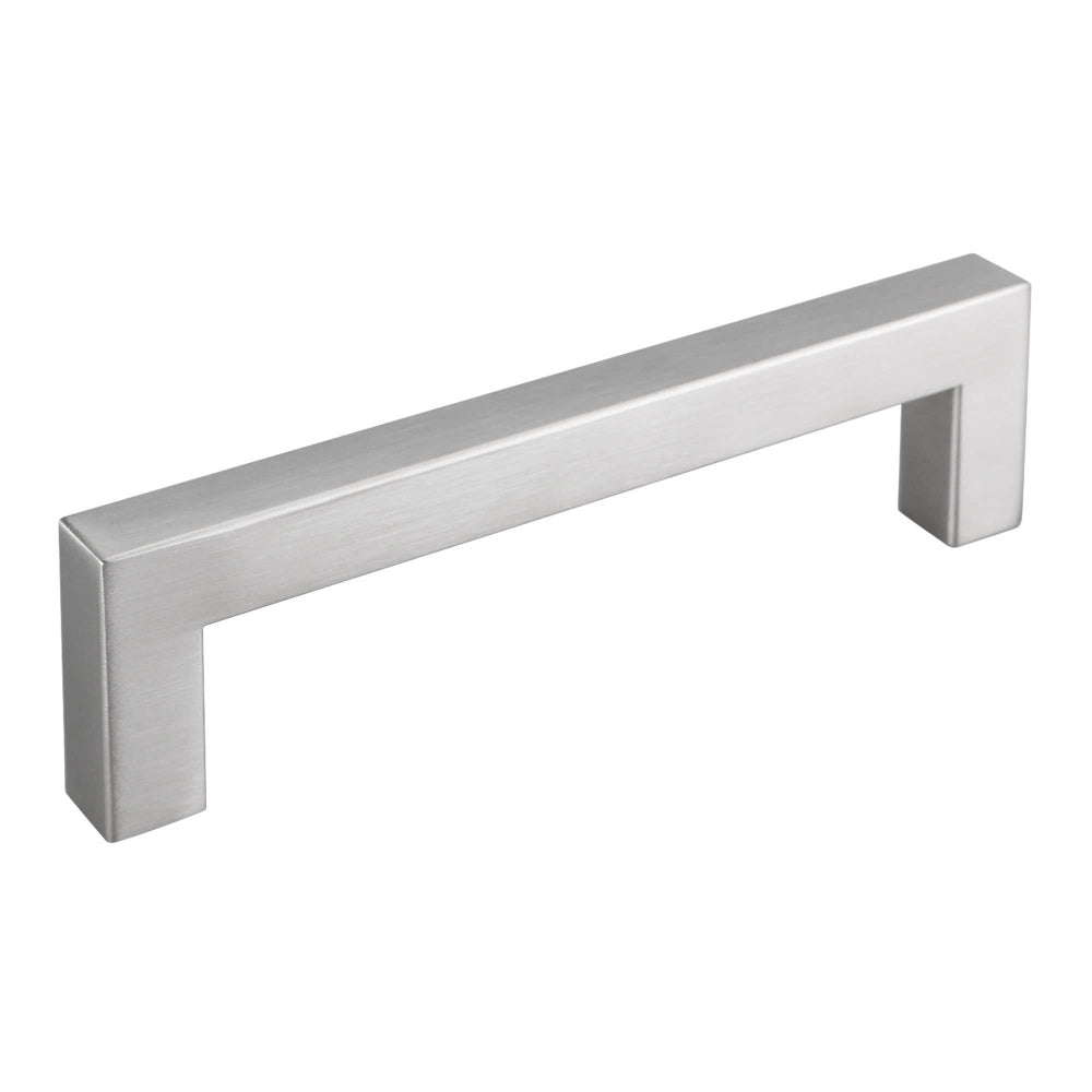Brushed Nickel Stainless Steel Cabinet Pulls - Square Design