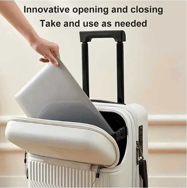 20-Inch Hard Shell Carry-On with Cup Holder, USB Port & TSA Lock
