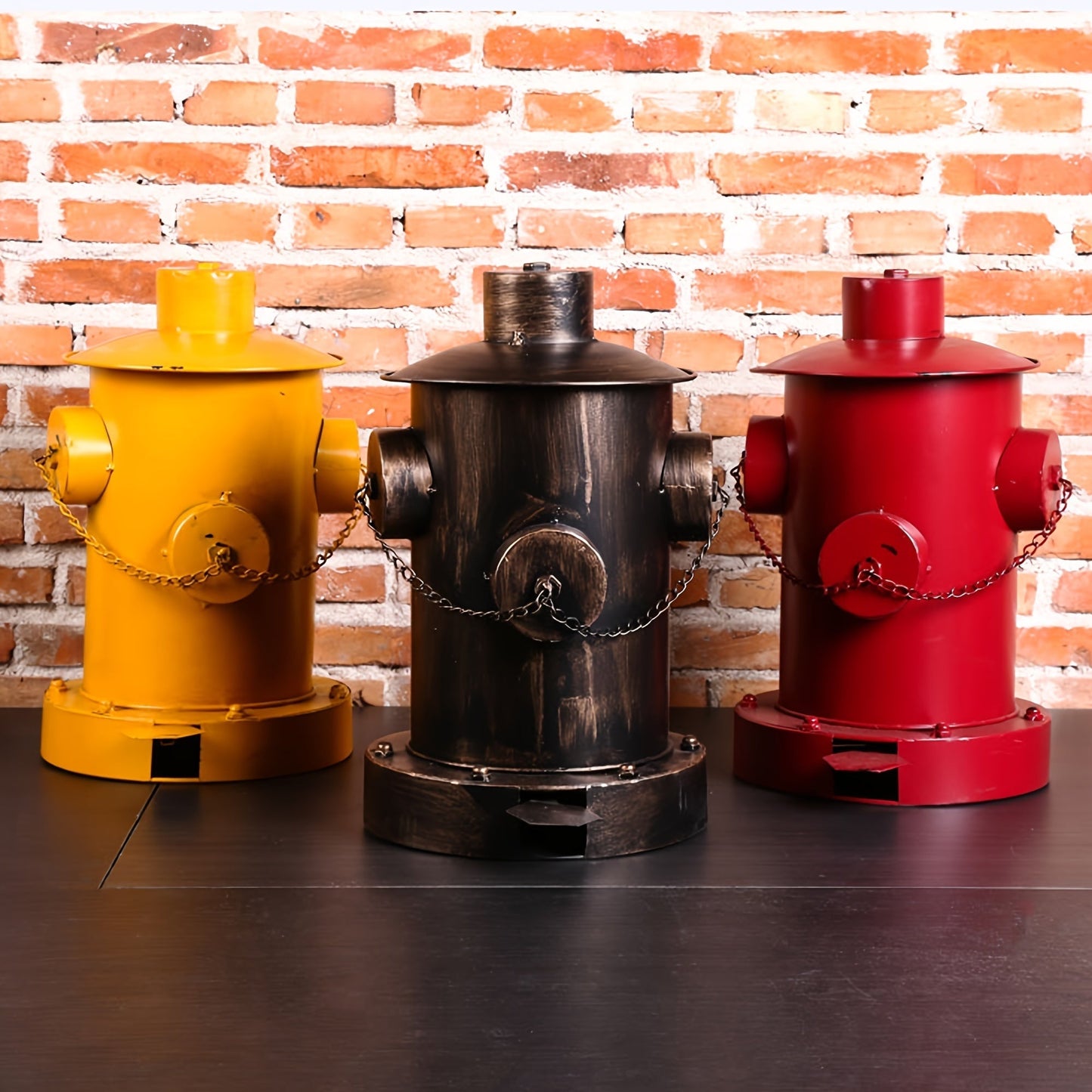 Vintage Fire Hydrant Trash Can with Foot Pedal - Stylish Metal Waste Bin