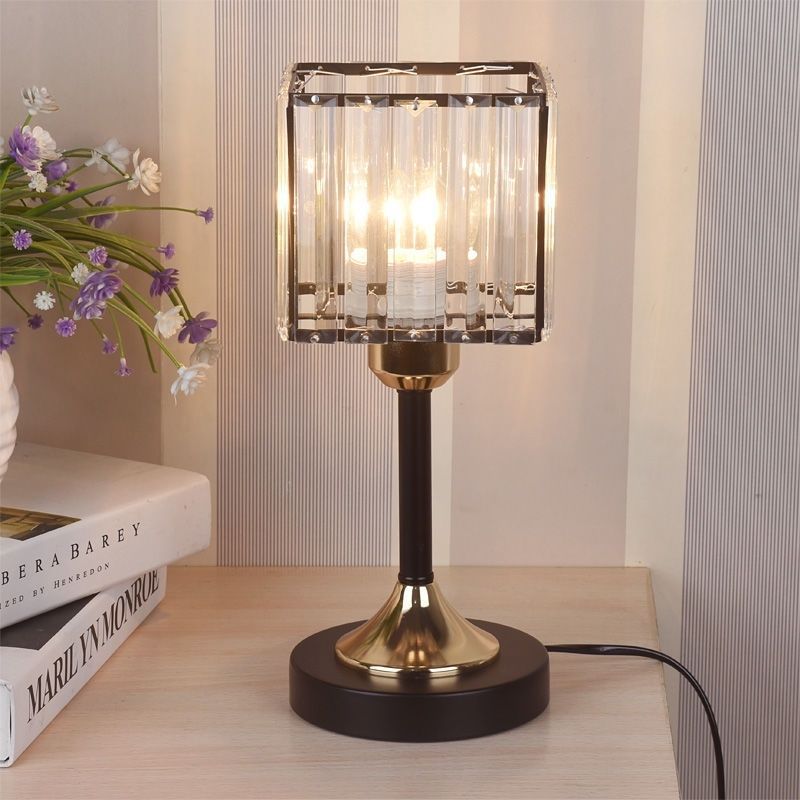 Nordic Crystal Table Lamp with Warm Illumination