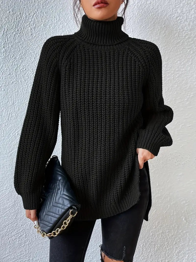 Elisette - Cozy Turtleneck Pullover
